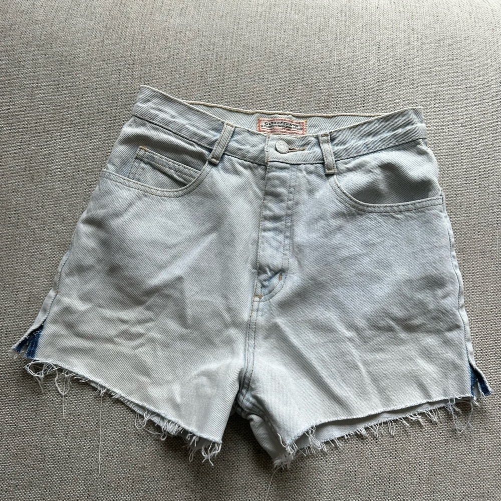 GUESS Vintage Women's Light Blue Denim Shorts XS / 24in